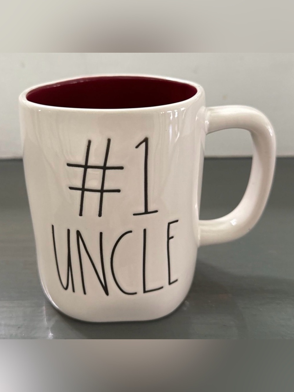 NEW Rae Dunn ceramic coffee/tea mug/cup โ#1 UNCLEโ colored interior